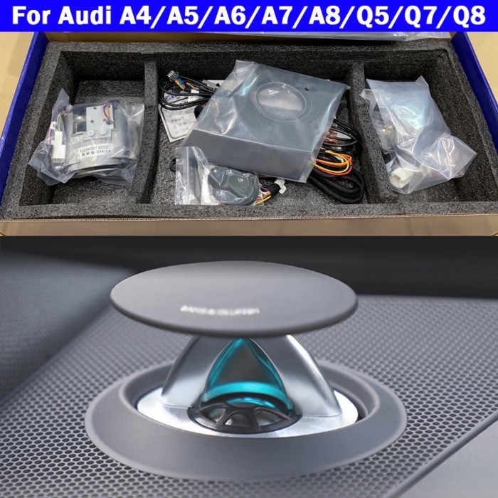 LED Ambient Light 30 Colors For Audi A4/A5/A6/A7/A8/Q5/Q7/Q8 B8 B9 C7 C8 D5 2009 2020 Rotating Treb
