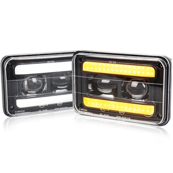 OVOVS 30W 6000K Truck Projector Sealed Beam 4x6 Inch Led Headlights