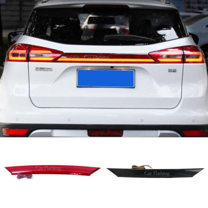 Car Rear Trunk Door Modified Brake Light LED Daylight Taillight For Geely Atlas Boyue NL3 SUV Proto