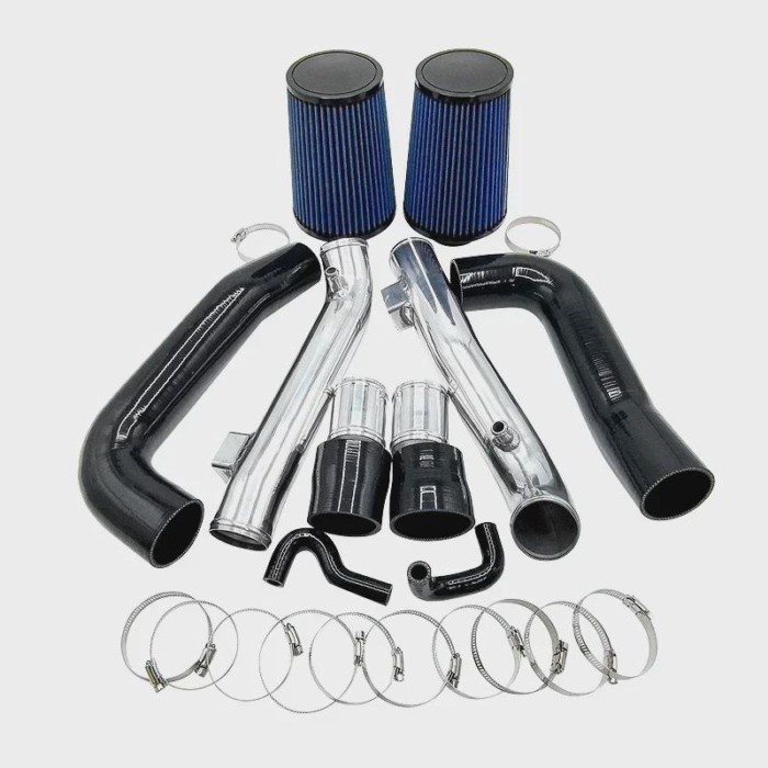 Intake Kit for Ni*ssan 370Z / G37  VQ37VHR Q60  with Silicone Hose Side PCV Breather Hose Set 3" Po
