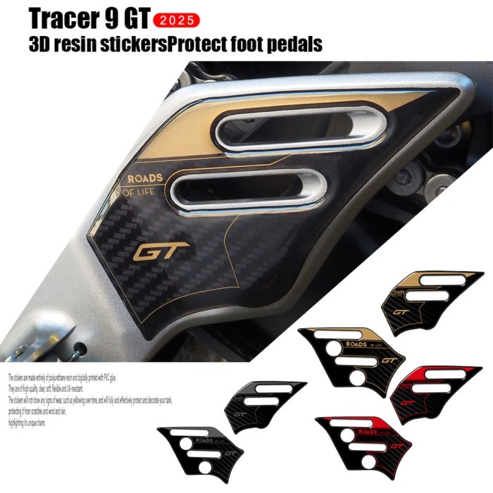 Motorcycle 3D Stickers Protected on Pedals For Tracer 9 GT Tracer 9GT Tracer9GT Tracer9 GT 2021 202