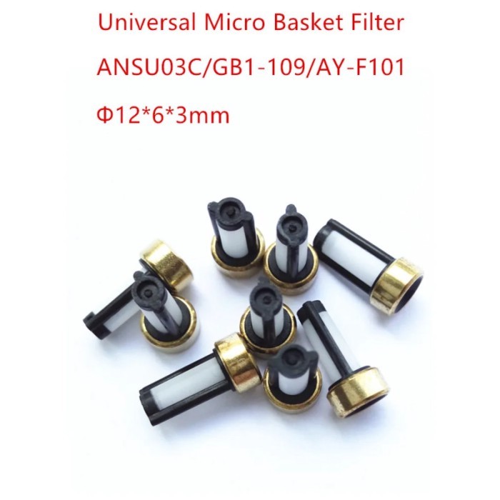 20 Pieces Good Quality Auto Fuel Injector Micro Filter ASNU03C GB1-109 11001 AY-F101 Size 12*6*3mm