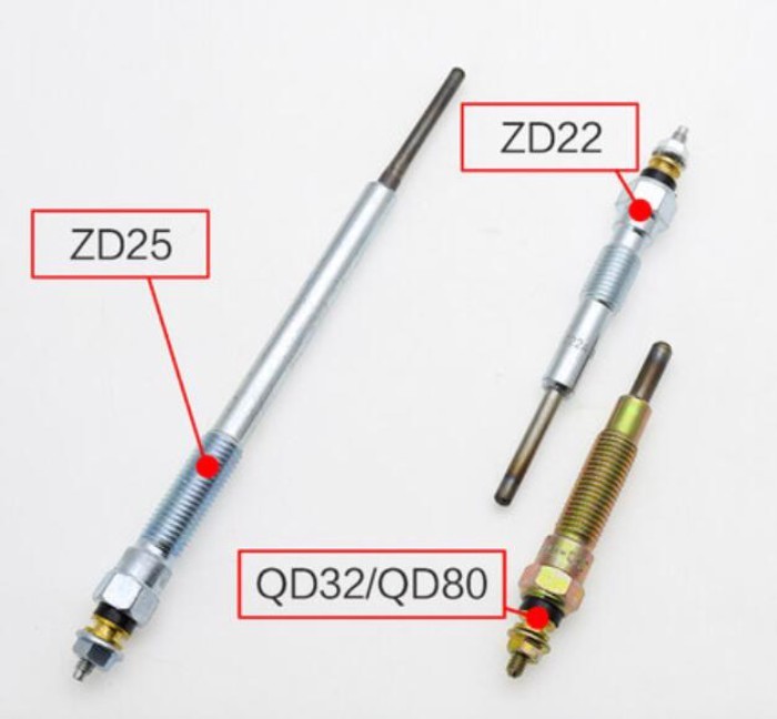 4 pcs/lot Glow Plug Heater Plug for Dongfeng Zna Rich Nissan D22