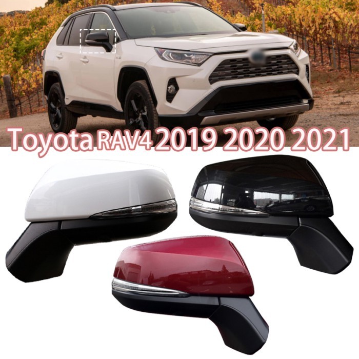 Car Rearview Mirror Assy For Toyota RAV4 2019-2021 Auto 5/13-PINS Electric Folding Power Heated BSM