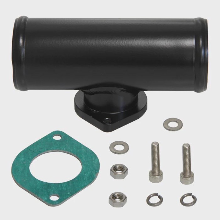 Black 2.25" 57mm Turbo Flange Pipe For GD-RS FV RZ BOV Blow Off Valve Adapter