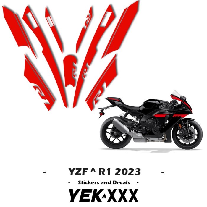 For YAMAHA YZF-R1 YZF-R1M YZF-R1S 2023 New Full Car Sticker Decal Custom Line Version New R1 2020 2
