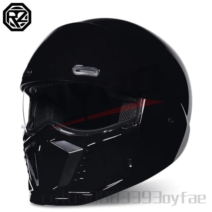 Orz Warrior Combination Scorpion Helmet Retro Cruise Motorcycle Helmet Lightweight Full Helmet DOT