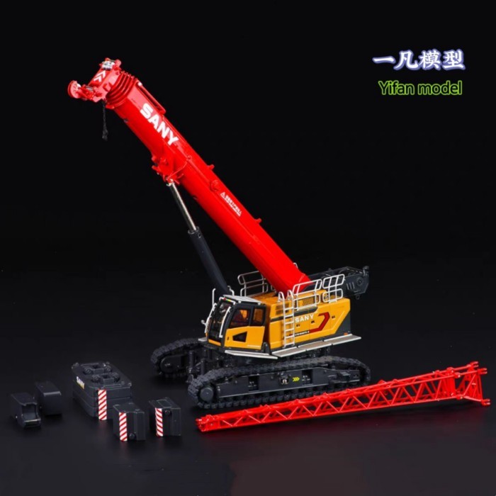 1: 50 31 Heavy Industry STB1000T5-8 Retractable Arm Track Crane Model SANY Original Alloy Car Model