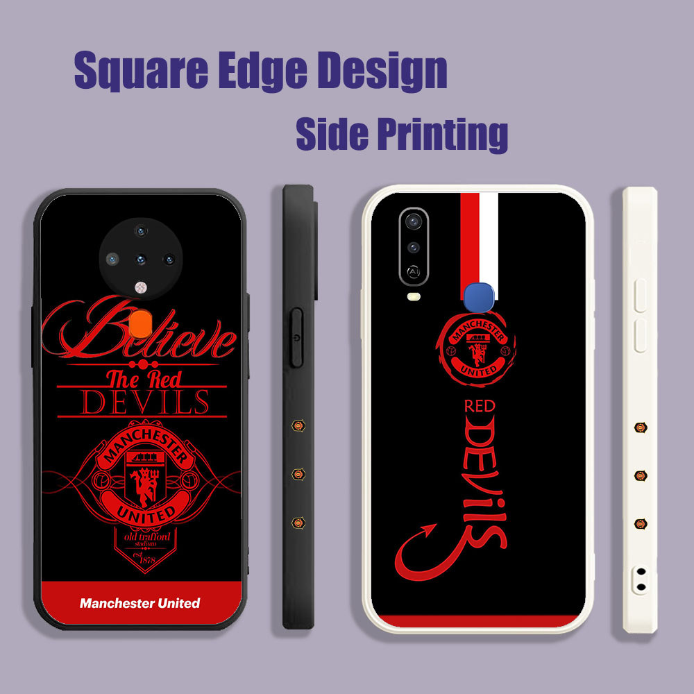 ปลอกสําหรับ OPPO A35 Reno 5K A16E A16K A94 Reno7 Reno7z Reno6 A55 A74 Manchester United Football Clu