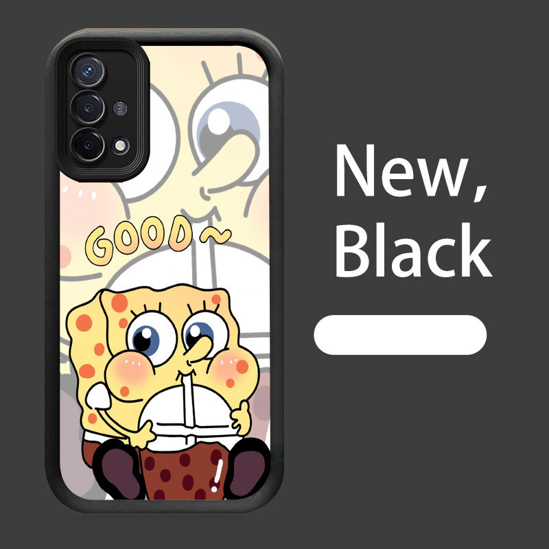 เคสสําหรับ OPPO A16K F17 Reno 4F 4 Lite A16E A93 Pro W-15 SpongeBob