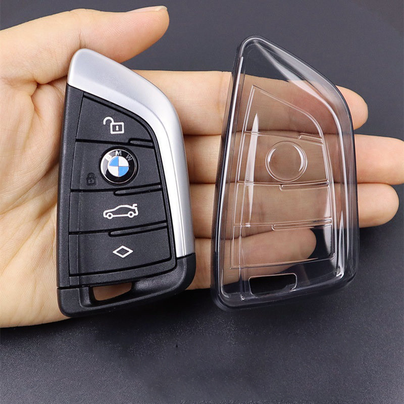 Soft TPU กุญแจรถสําหรับ BMW X6 F16 M2 X1 SDrive 20Li X3 XDrive 30i 1 3 4 5 Series F34 F15 IX3 Key Case Holder
