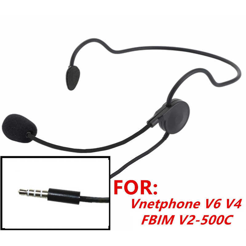 ▥ ผู้ตัดสินหูฟังแจ็ค 3.5 มม.ชุดหูฟังสําหรับ Vnetphone V6 V4 FBIM V2-500C รถจักรยานยนต์ Bluetoot