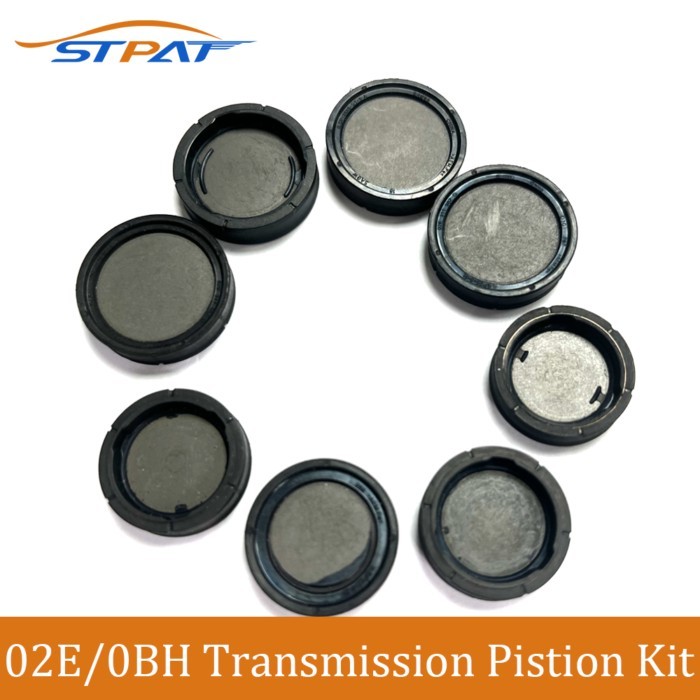 STPAT 8 PCS DQ500 02E DQ250 / 0BH Transmission Clutch Piston Kit For OBH O2E Gearbox Rubber Piston