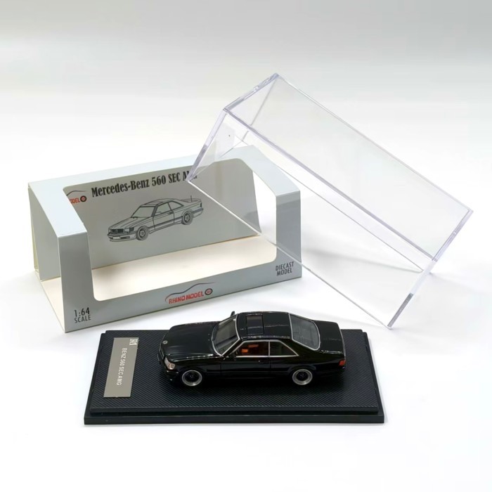 Rhino Model Mercedes Benz 560SEC AMG จําลองรถรุ่น 1: 64 เครื่องประดับออกจากรุ่นพิมพ์รุ่น Limited Edi