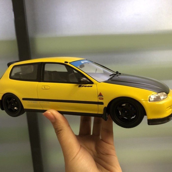 OTTO 1: 18 Honda Civic Sir II Spoon เรซิ่นรถรุ่นประตูเปิดไม่ได้