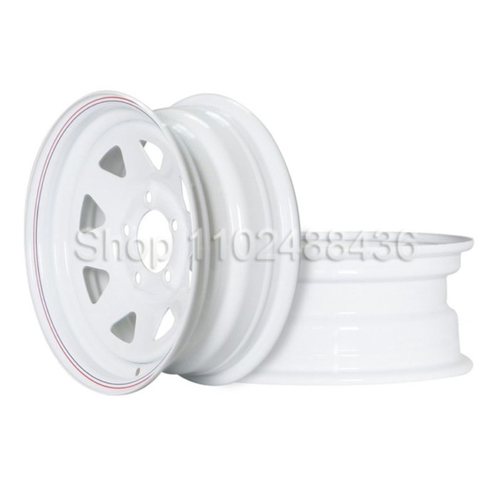 13 Inch X 4.5J /12 Inch X 4J White Spoke Trailer Rim 4-100 and 5 -114.3 Car Bolt Pattern Caravan Bo