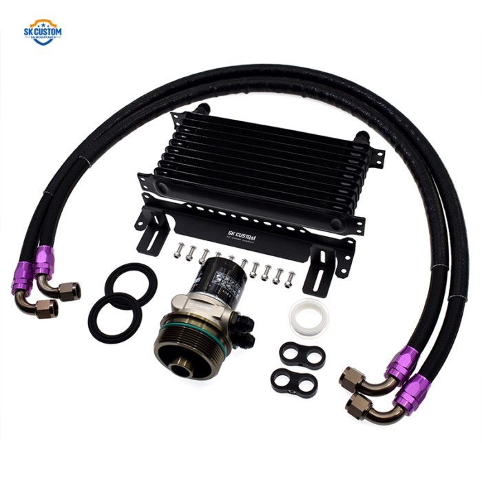 CUSTOM 10 Rows Engine Oil Cooler Kit For Lexus IS250 IS300 GS250 NX200t 1GR 2GR 3GR 4GR Car Radiato