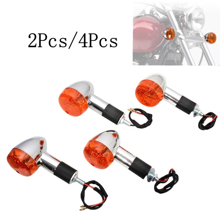 Motorcycle Front Rear Turn Signals Lights For Kawasaki Vulcan VN 750 800 900 1500 1600 1700 2000 Cu