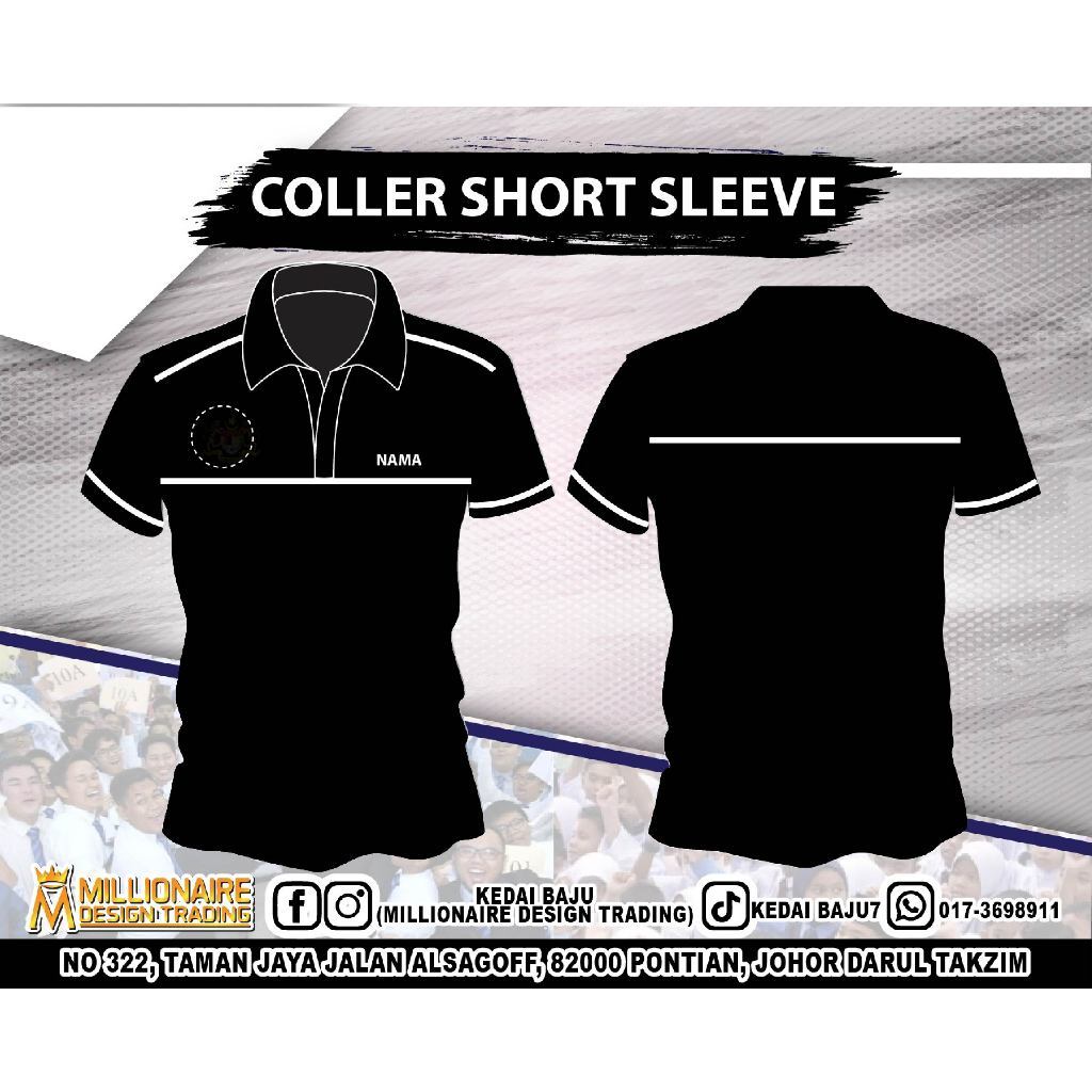 |เสื้อยืด KPM สีดํา | เสื้อผ้า KPM HITAM | มุสลิมะห์| คอลเลอร์ | ผู้ชาย & ผู้หญิง| ชุดทํางาน KPM | ม