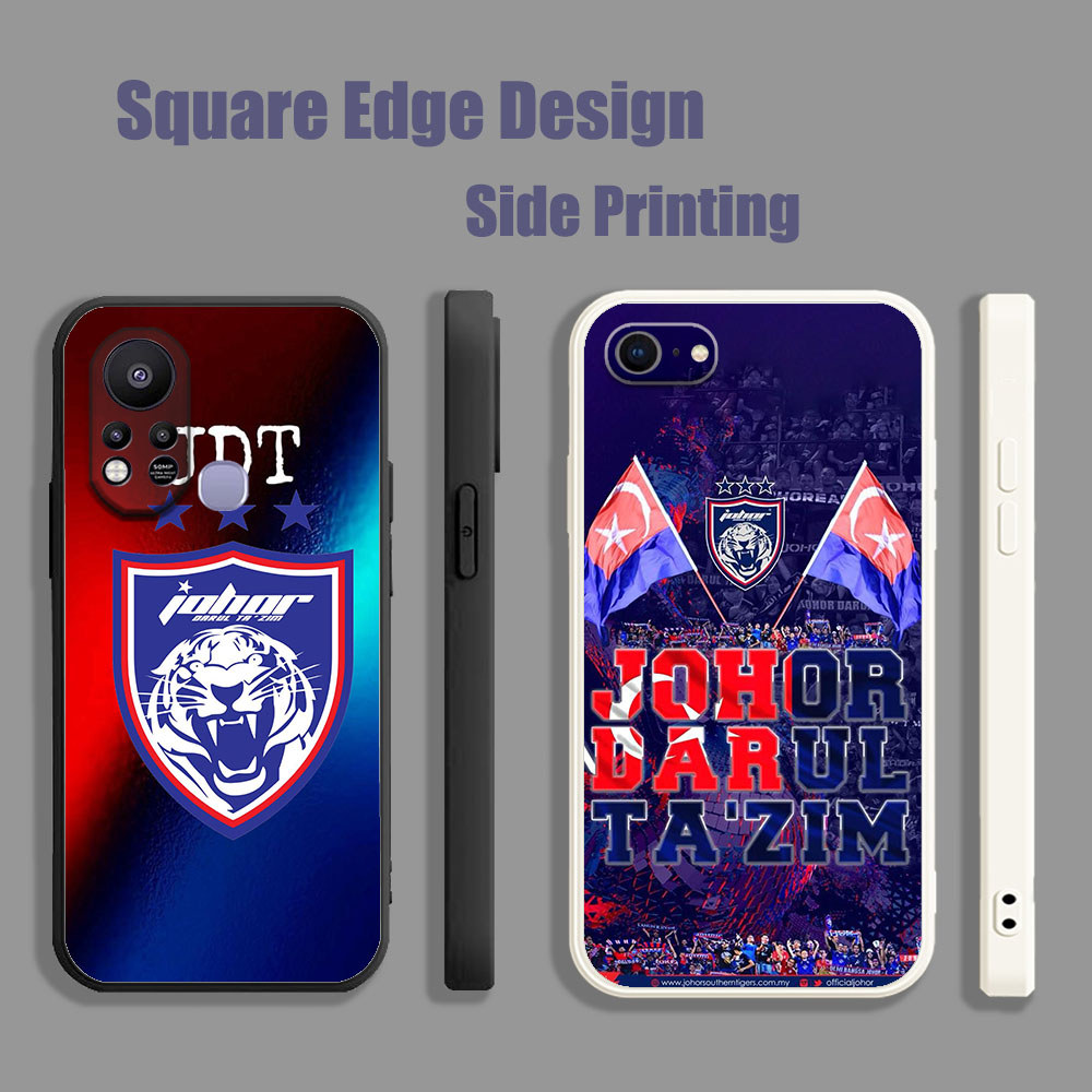 เคสสําหรับ Vivo Y20 Y20s Y20i Y20sG Y12s Y12A Johor jdt โลโก้สีฟ้า DJW06 เคสโทรศัพท์ขอบสี่เหลี่ยม