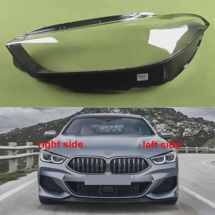 For BMW 8 Series G14 G15 G16 2018-2022 Headlight Cover Transparent Lampshade Headlamp Shell Plexigl
