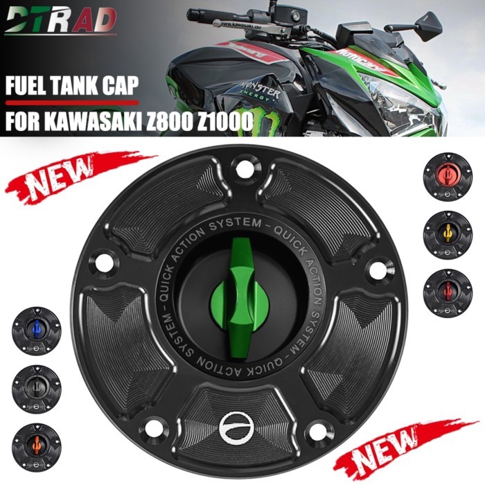 Motorcycle Accessories New For KAWASAKI Z750 Z800 Z1000 SX R ZZR1400 ZX6R ZX10R RR ER6R CNC Fuel Ta