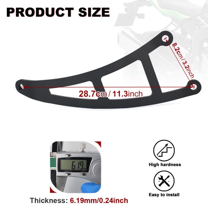 Fit For Kawasaki ZX6-R 2009-2021 2022 2023 2024 ZX6R ZX-6R Muffler Support Exhaust Fixing Exhaust H
