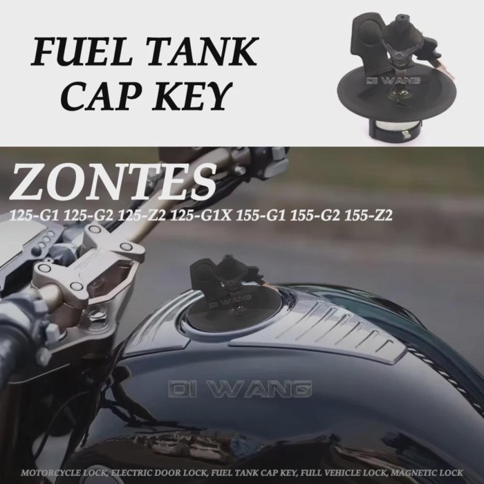 Motorcycle Lock, Electric Door Lock, Fuel Tank Cap Key, Full Car Lock for ZONTES 125-G1 G2 125-Z2 1