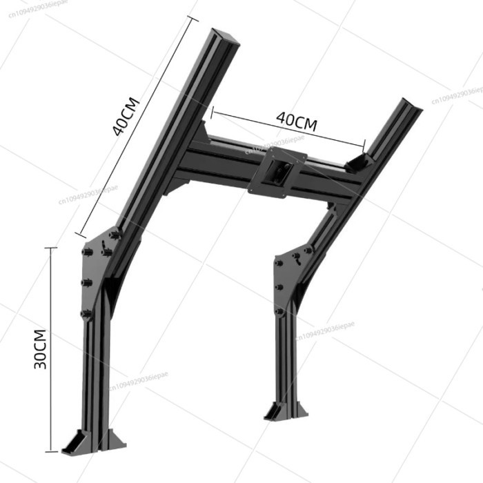 Suitable for three-screen monitor bracket 4080 aluminum profile racing emulator floor triple screen