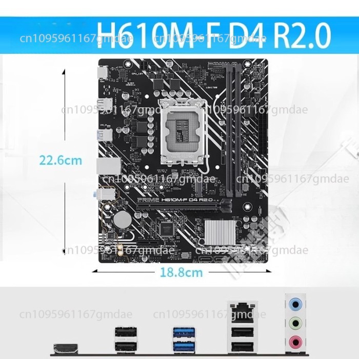 H610M-K D4 main board pins 1700 support 12th generation processor home office main board stable and