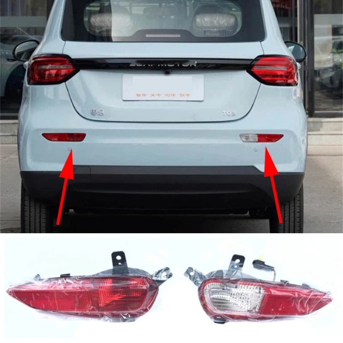 Auto Left or Right Rear Bumper Reflector Warning Light Lamp for Leapmotor T03 2023 2024 2025