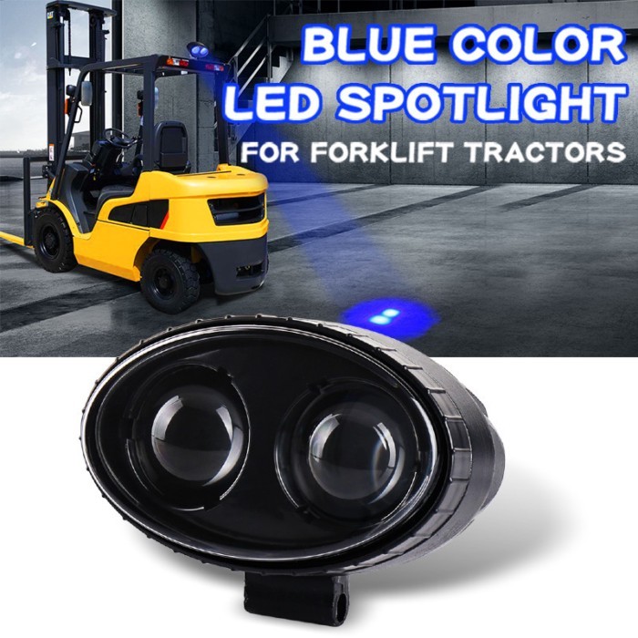 9V-60V 250LM 8W C-REE Blue LED Forklift Light Safety Spot Light Warehouse Pedetrian Warning Light