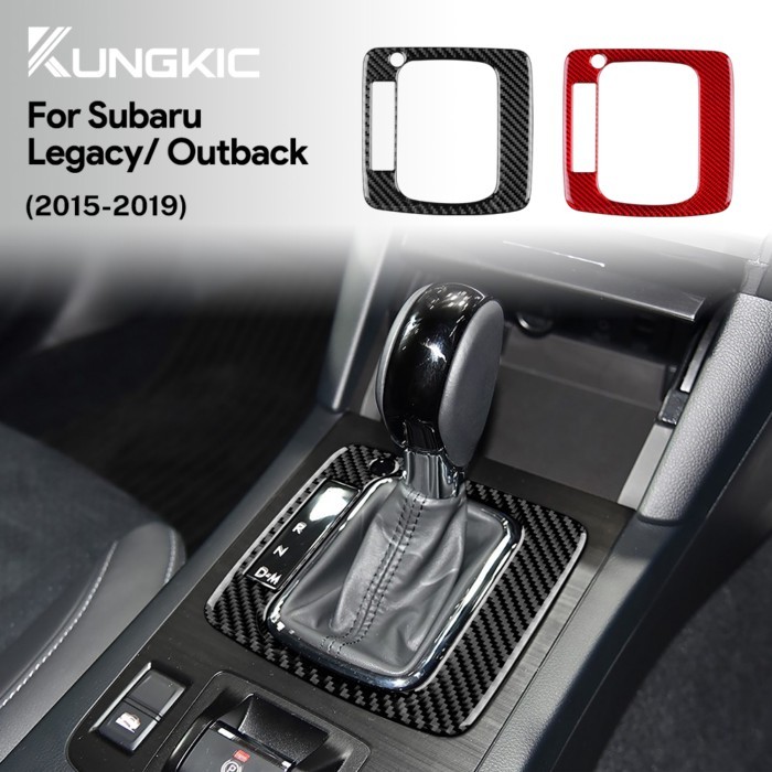 Car Instrument Air Outlet Real Soft Carbon Fiber Sticker for Subaru Legacy Outback 2015 2016 2017 2