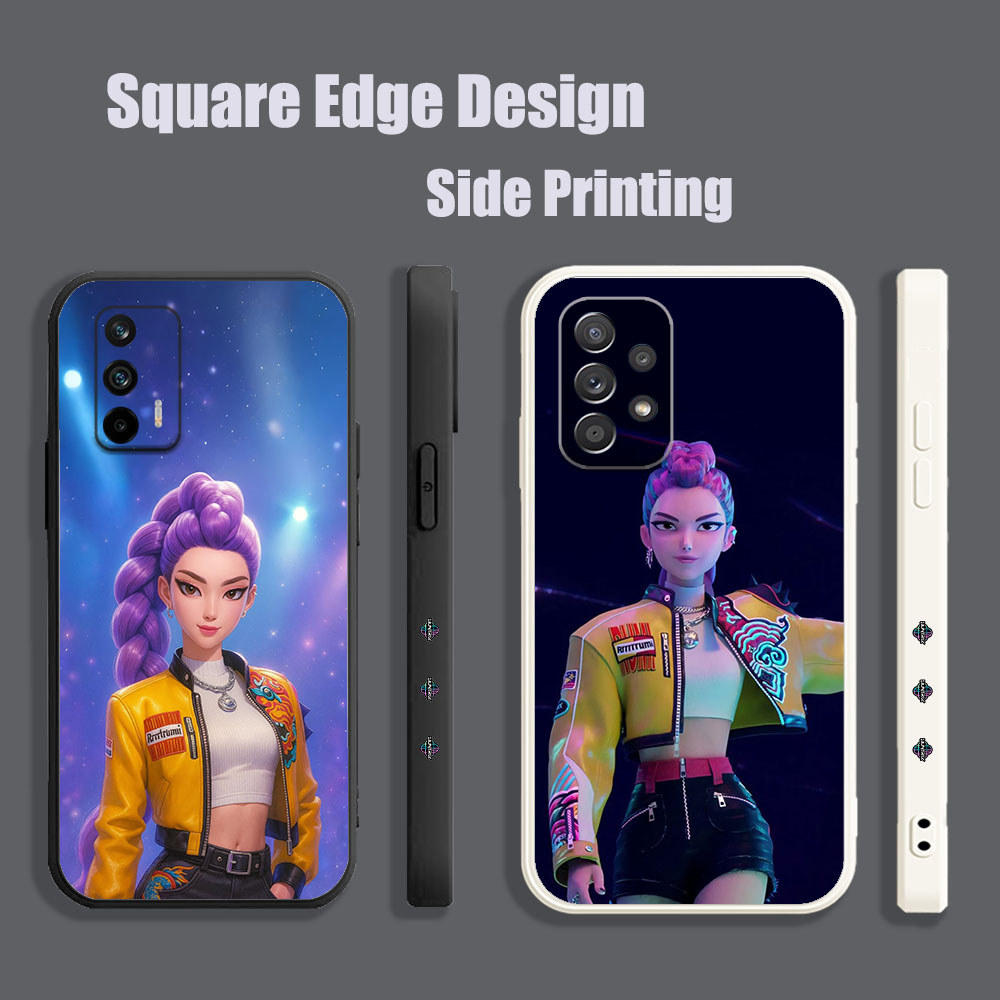 ปลอกสําหรับ OPPO A71 F9 Pro Reno6 Z Reno5 A94 A8 A31 2020 A1K A7X Rumi KPop Demon Hunters Huntrix SD