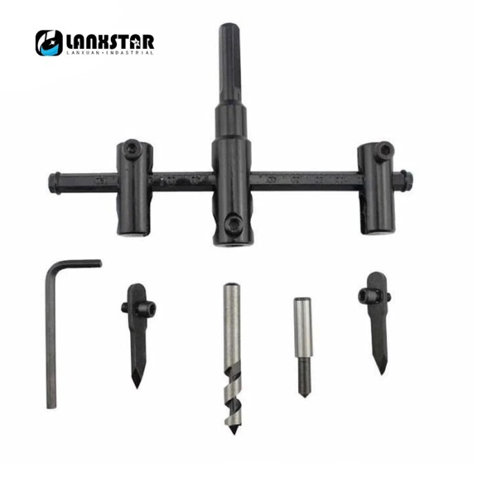Adjustable Wood Drywall Circle Hole Drill Cutter Bit Saw Use 30mm to 120mm Circle Hole Saw Cutter D