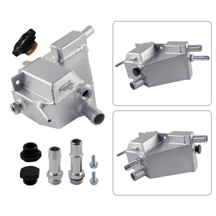 Aluminum Degas Tank Kit Primary+Degas Tank+Secondary For Ford F250 F350 Super Duty 6.7L Powerstroke