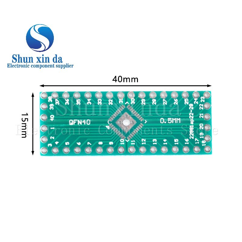 10PCS QFN32 QFN40 ถึง DIP Transfer Board DIP Pin Board Pitch IC อะแดปเตอร์แผ่นแปลง 0.5 มม.QFN-40 QFN