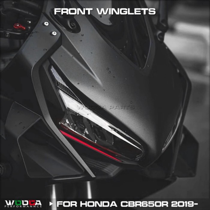 CBR650R Front Winglets For Honda CBR650R 2019-2023 Fairing Aero Winglet Side Cover Aerodynamic Wing