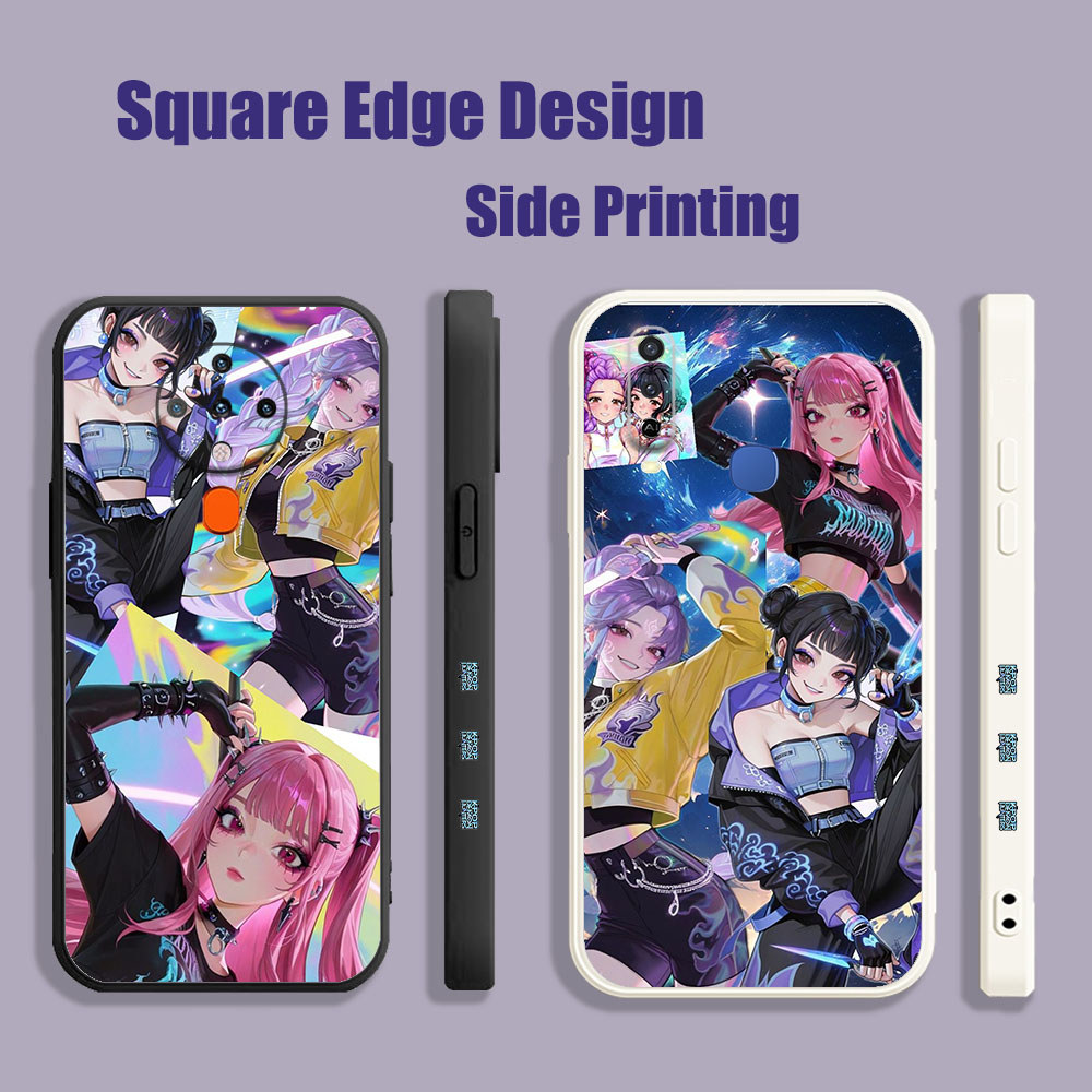 ปลอกสําหรับ OPPO A35 Reno 5K A16E A16K A94 Reno7 Reno7z Reno6 A55 A74 Kpop Demon Hunters ความงาม LCB