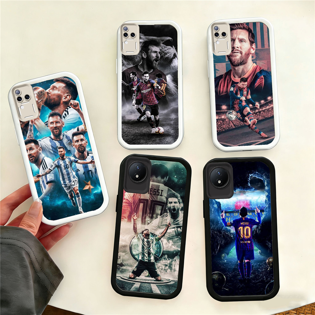 WC14 Messi Casing สําหรับ Hp ชุบ VIVO Y200e Y01 Z1 V40 Y33 Y53S Y51S Y200 Y19S Y51A Y300 Y02S Pro 5G