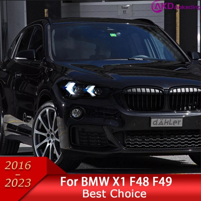 Car Headlights for BMW X1 F48 F49 LED Headlight 2016-2023 Headlights DRL Turn Signal High Beam Late