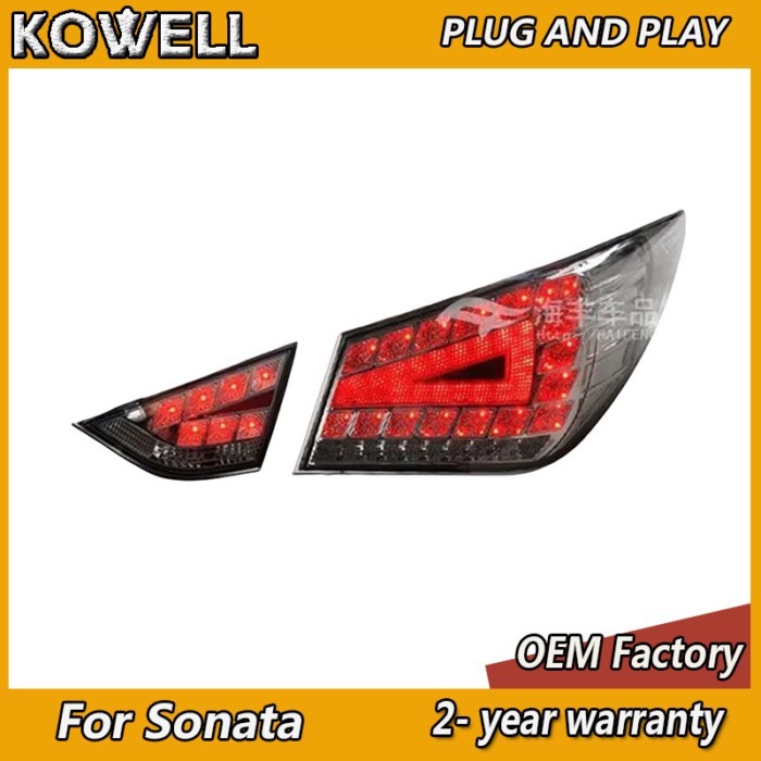 KOWELL Car Styling for Hyundai Sonata Taillights Benz Design New Sonata 8 Tail Light Rear DRL Fog B