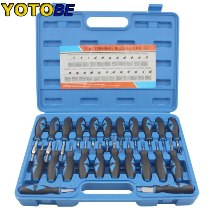 23Pcs/Set Universal Automotive Terminal Release Removal Remover Tool Kit Car Electrical Wiring Crim