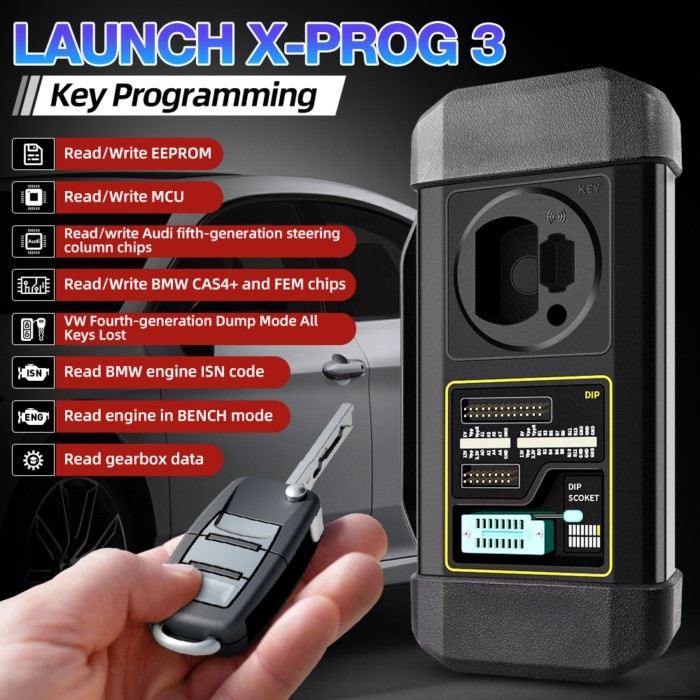 LAUNCH X431 X-PROG 3 Key Programming Immobilizer Programmer Car Key Programmer Tool XPROG3 for X431