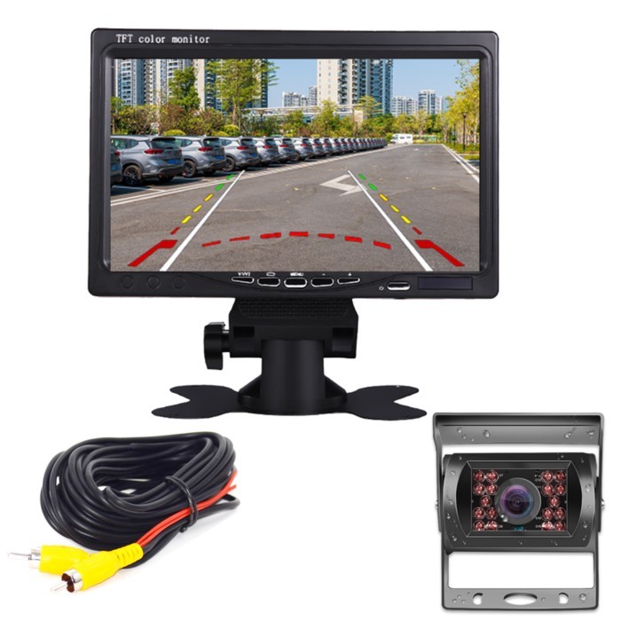 Universal 7 inch  HD screen Car Monitor Security Monitor Parking assistance  Rear view camera optio
