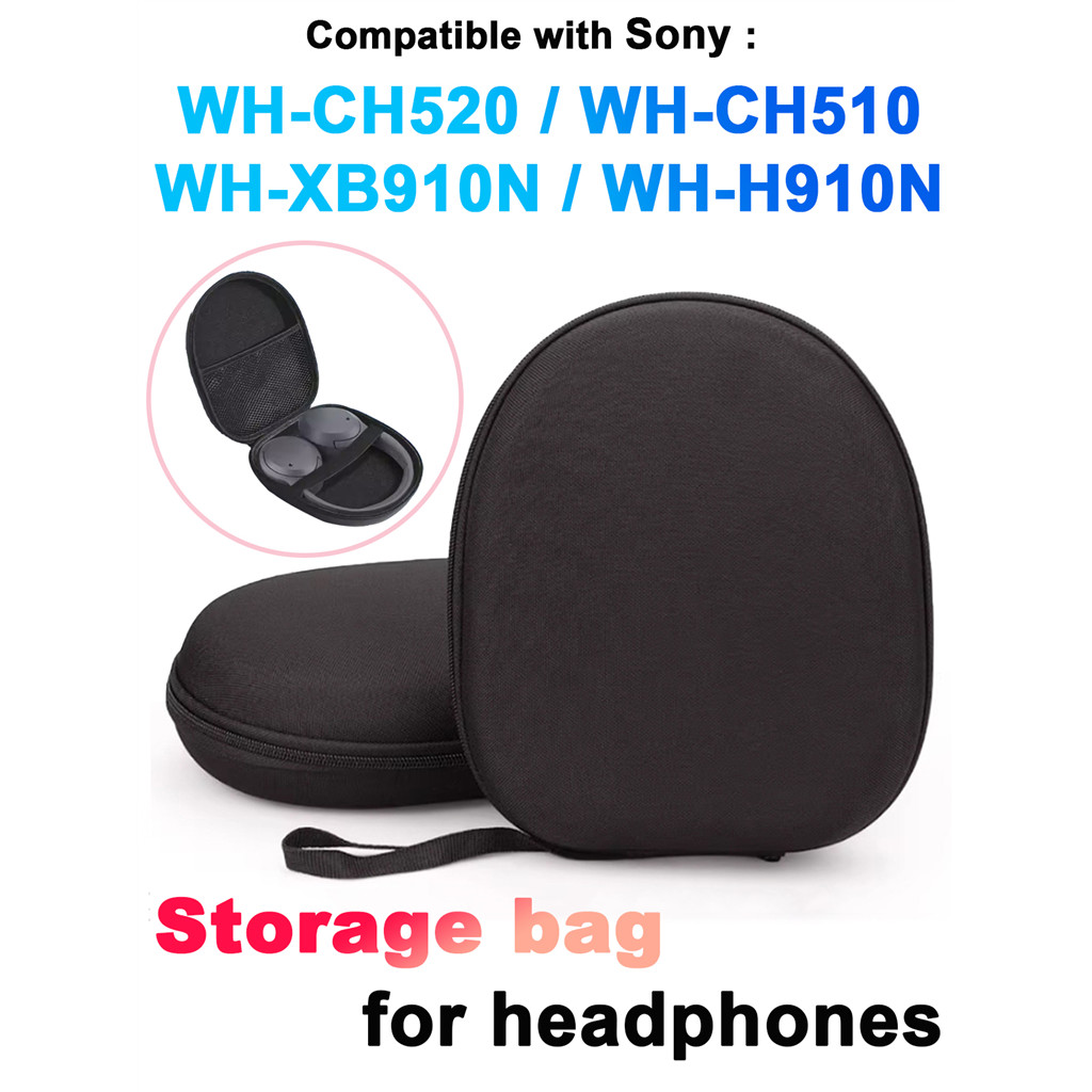 สําหรับ Sony WH-CH520 WH-CH510 WH-XB910N WH-H910N แบบพกพาชุดหูฟังกระเป๋าเดินทางกันกระแทก Hard Shell 