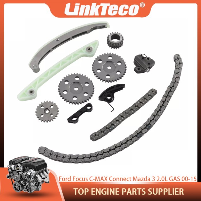 Timing Chain Kit For Ford Focus Galaxy C-MAX Transit Connect Mazda 3 2.0L GAS 2000-15 1S7Z-6K255-AE