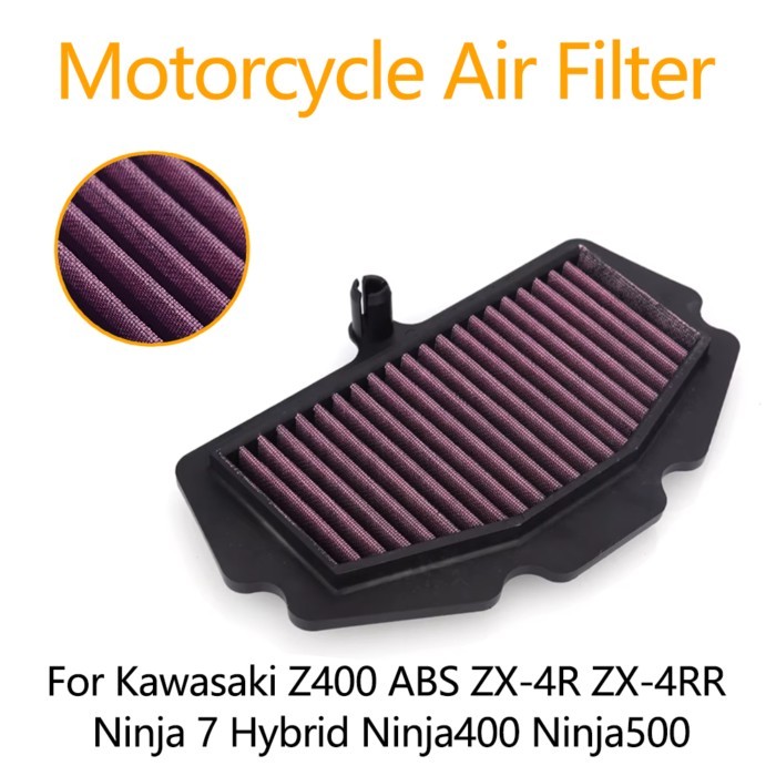 For Kawasaki Z400 ABS ZX-4R ZX-4RR ZX4R ZX4RR ZX 4R 4RR 7 Hybrid Ninja 400 500 Motorcycle Air Filte