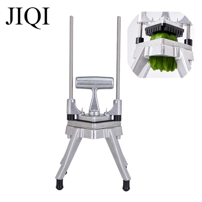 JIQI French Fry Potato Strip Cutter Potatoes Manual Vegetable Carrot Chips Cutting machine hand pus
