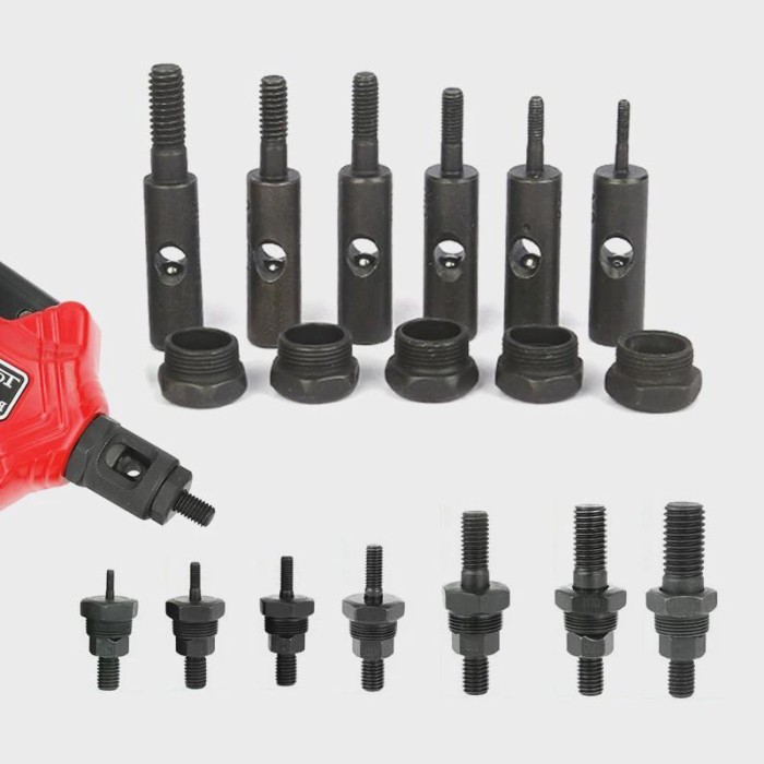 Riveter Gun Part Threaded Mandrel  for Hand Nut Rivet Guns Tool Accessories Simple Installation M3-